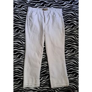 Democracy White Cropped Leg Jeans Size 10